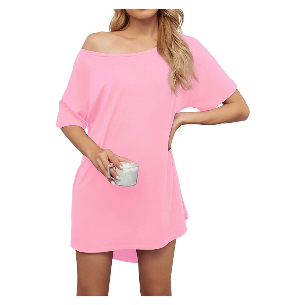 Pink T-Shirt Dress